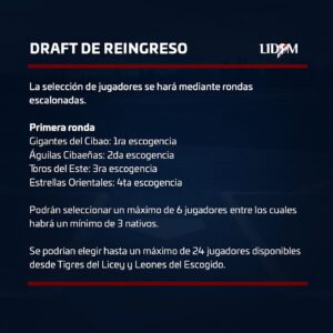 Reglas del Draft